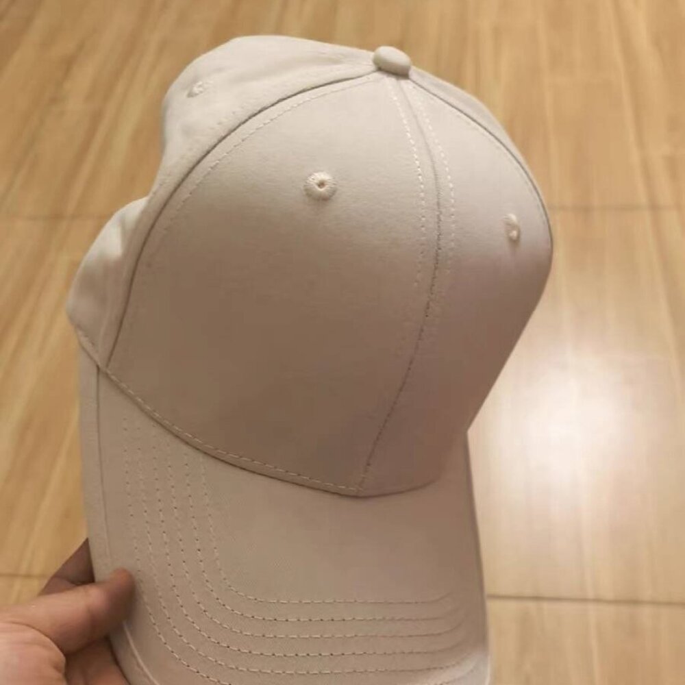 Minimal Light Beige Baseball Cap - image 2